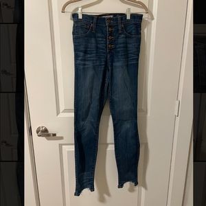 Madewell 10" high riser skinny high jeans